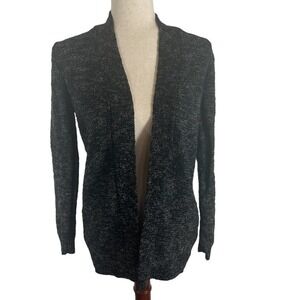 J.CREW MARLED OPEN CARDIGAN SWEATER‎ LONG SLEEVE KNITTED HEATHER BLUE SMALL
